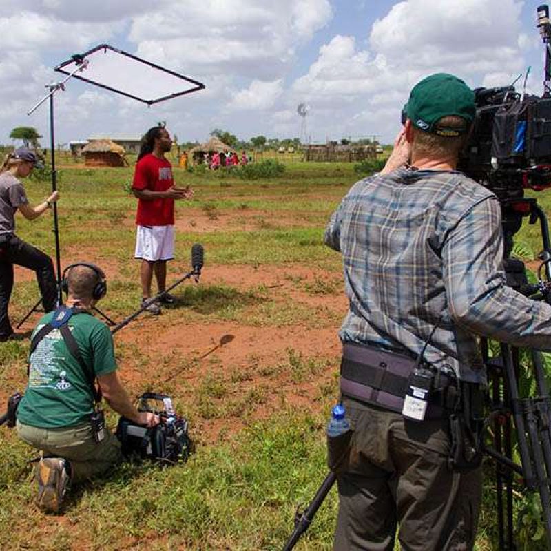 Interviewing Larry Fitzgerald for Operation Change
